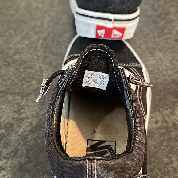 Vans old skool skate shoe youth size 4.0 elastic shoelaces & magnetic closure - Picture 3 of 10